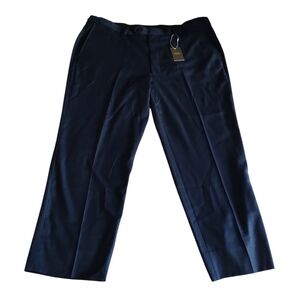 Oak Hill Blue Wool Pants Premium Fit By DXL